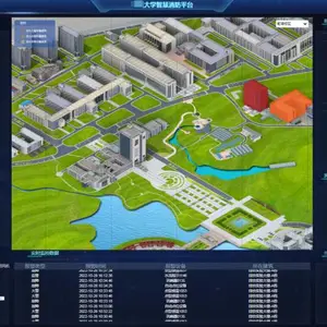 校园可视化智慧消防系统平台 GIS地图 消防设施健康监测