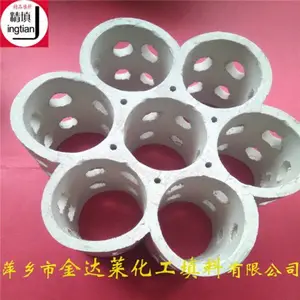 全瓷七孔连环 陶瓷连环填料 全瓷填料厂家 精填牌