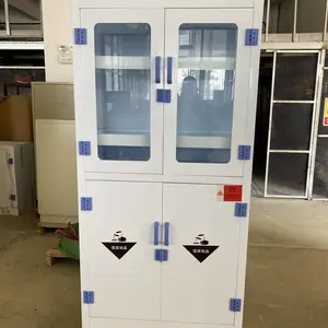 川场实验室专用PP药品柜带排风口通风 防腐试剂柜实验器皿柜可定制