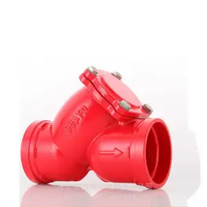 球墨铸铁Y型沟槽过滤器 GL81H-16Q 消防喷淋管道配件