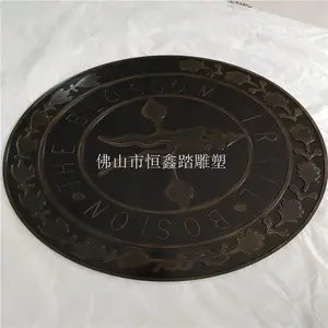 北京售楼部小区入口装饰铜地雕厂家报价