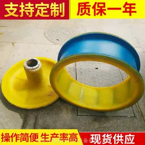 东莞精富厂家直销,涡流机衬胶 涡流抛光机换胶 120升涡流研磨机衬胶红色 底盘包胶