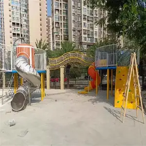 莆田儿童滑梯设计施工_幼儿园组合滑梯_操场滑梯安装_能冠设施施工
