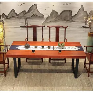 纯实木桌椅 简约现代办公电脑桌 餐厅桌椅 简易洽谈会议桌 多功能工作台