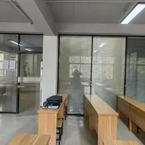 办公玻璃隔断 单玻隔断 双玻隔断 双玻百叶隔断 防火墙隔断
