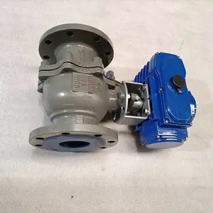 美标法兰软密封电动球阀型号规格尺寸 Q941F-150LB