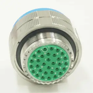J599III系列 J599/20KF32PA 32芯圆形电连接器航空插头插座三头螺纹连接压接源头工厂 PEEK材质
