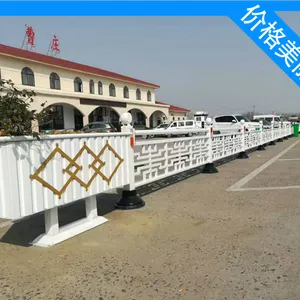 郑州市道路隔离花箱护栏 PVC花箱护栏 路边花箱