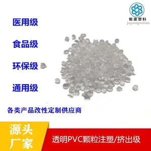 厂家供应注塑挤出级白底透明PVC颗粒医用耐高温高流动食品级pvc料