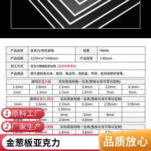 优质亚克力挤出板0.6-12mm厚度定制卡通动漫联名招牌与工艺板
