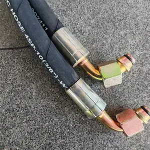 内径10一层钢丝编织胶管m16*1.5螺纹A型平头接头耐压16mpa