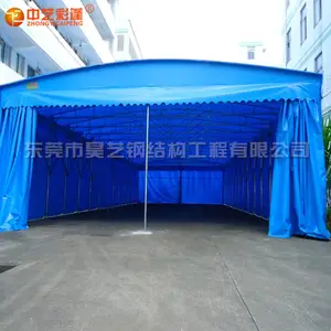 专业定做工厂户外推拉仓库蓬 大型户外仓库蓬 厂房仓库棚