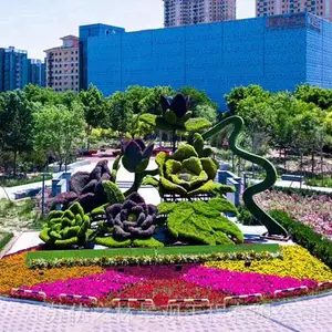 绿雕、静乐花坛雕塑客服热线-优之林景观