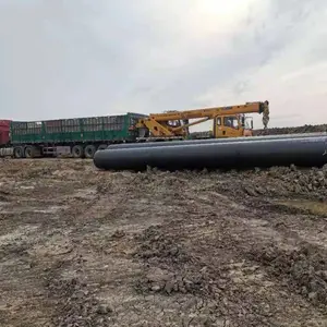 供应 冀恒运牌 污水管道环氧煤沥青防腐钢管 DN800螺旋管加工定制