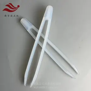 PFA锯齿镊子防打滑夹子防腐蚀特氟龙带锯齿夹具稳固夹取颗粒物