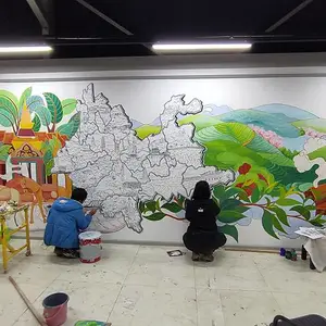 云南昆明楚雄大理保山曲靖德宏芒市临沧思茅普洱西双版纳景洪玉溪红河蒙自文山昭通墙体彩绘手绘墙绘墙画