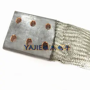 紫铜镀锡铜导电带 TZX-15大电流编织镀锡铜带软连接