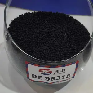 九彩PE96318用于土工膜、吹膜、流延膜等高黑高亮高分散,没有晶点麻点