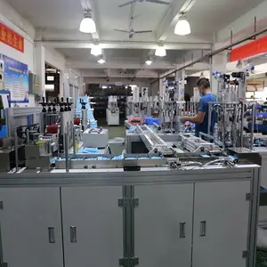 口罩生产线 高速全自动平面式口罩全自动一拖二设备
