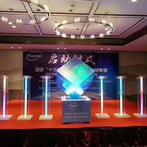佛山万兴庆典启动仪式道具租售,水晶手印启动灯柱租售