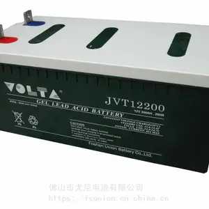 中韩合资VOLTA牌 12V200AH 太阳能胶体蓄电池 尤尼电池厂家直销