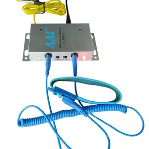 SALM1801D-I 双工位防静电手腕带报警器 防静电手环接地监控器-手动开关
