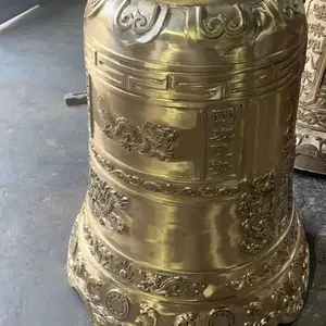 焕环祥仿古复古大型落地铜钟金属铜寺庙祠堂定制定做