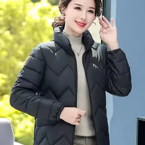 中老年妈妈棉袄女冬装外套修身大毛领时尚中长款保暖加厚大码棉服