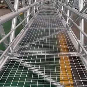 光伏钢格栅马道板 宗达 屋面平台钢格栅踏步板 马道钢格板