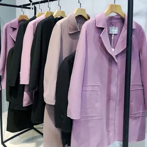 品牌折扣衣服走份苏丽羊驼18年冬装毛呢大衣