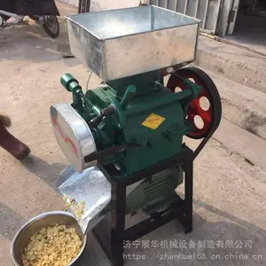 挤压式高粱粉碎机 19开酿酒破瓣机