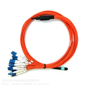 供应MPO/MTP接头4-24芯多芯数万兆光纤跳线