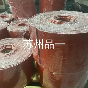 红色硅纤垫片 防火阻燃地铁法兰垫片环保无石棉垫料