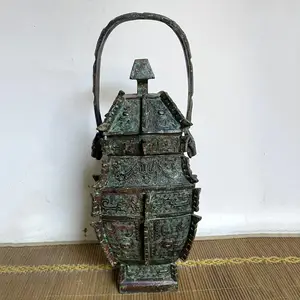 青铜凤纹鸟提梁卣古代酒器壶现代复古工艺品家居摆设古玩收藏- 供应商网