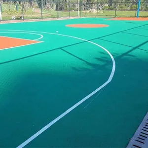 嘉兴篮球场塑胶地坪施工方案