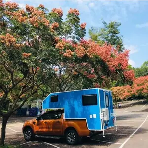 厂家提供铝蜂窝板旅游野营车户外露营车拖挂房车自驾游营地车外壳