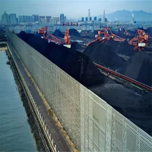 山西煤场防风网 垃圾场防风抑尘网 圆孔金属挡尘墙