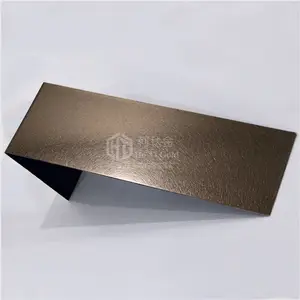 304不锈钢镜面乱纹板真空电镀玫瑰金 高端不锈钢彩色装饰板定制