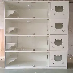 豪华柜烤漆笼龙猫柜笼龙猫笼龙猫柜子别墅笼全木笼猫柜不锈钢柜笼