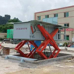 水平直压式垃圾压缩机 城市地埋式垃圾中转压缩设备 小型垃圾处理站