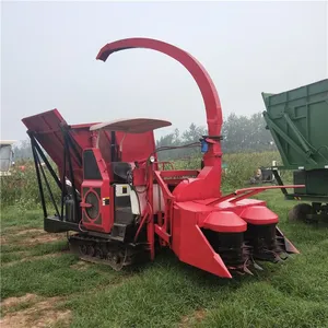 供应全新大型玉米秸秆青储机 履带自走式青储机视频