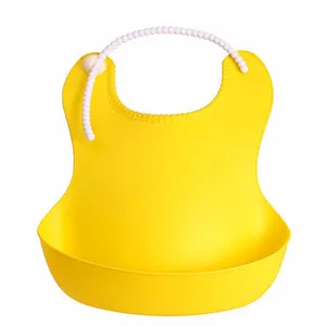 广东东莞凯信硅橡胶防水防油污立体婴幼童硅胶围兜口水兜