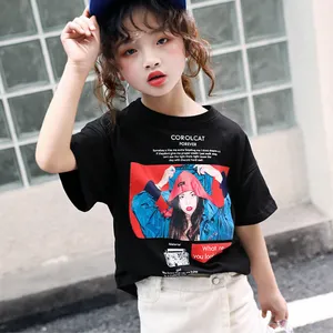 夏季短袖批发儿童短T纯棉T恤男女童装上衣卡通可爱纯棉套装厂家直销
