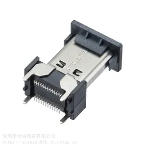 TYPE C 24Pĸ�� ˫����Ƭֱ��ʽSMT 15.0�߶� �Ӹ߿�һ�����
