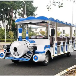 电动旅游观光车 景区特色电瓶观光车 火车造型燃油观光车