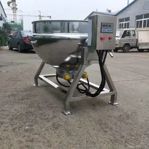 直销夹层锅 食堂大型电加热煮粥锅 大骨羊肉不锈钢煮锅可倾斜熬汤锅