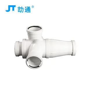 劼通PP承插旋流立体四通管件,pp,hdpe静音管厂家