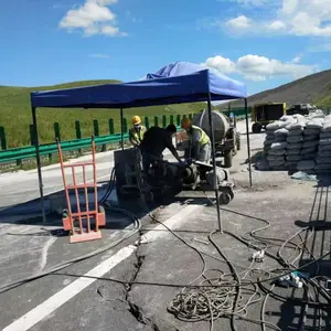  北京大兴公路注浆加固 公路桥头跳车治理 路面脱空高压注浆实地勘测