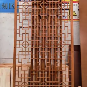 中式实木各种手工定制木窗花 卡扣榫卯实木花格 透光仿古门窗批发