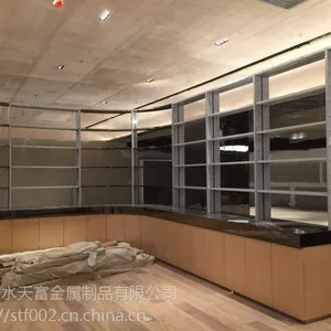 不锈钢镜面黑钛货架 大型商场货架定制厂家